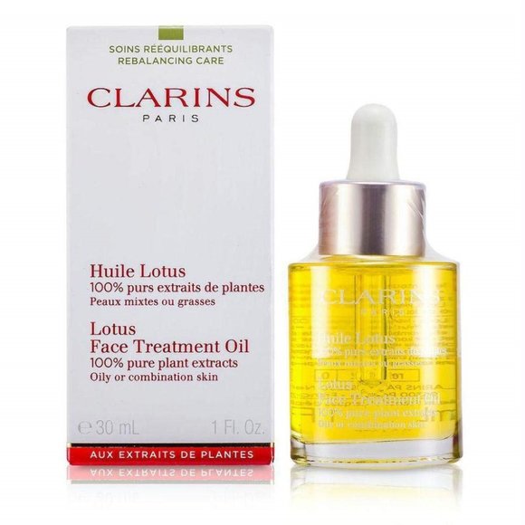 NIB ✅ SEALED CLARINS Lotus Treatment Oil 30mL / 1 oz ⭐ SEALED IN BOX - Picture 1 of 11